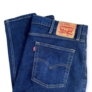 Levis 510 Skinny Fit Jeans Mens 38x32 Dark Indigo Blue Denim 05510-0000